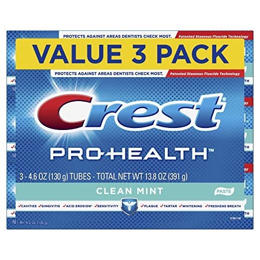 Pro-Health Smooth Formula Toothpaste, Clean Mint, 4.6 oz, 3 Count