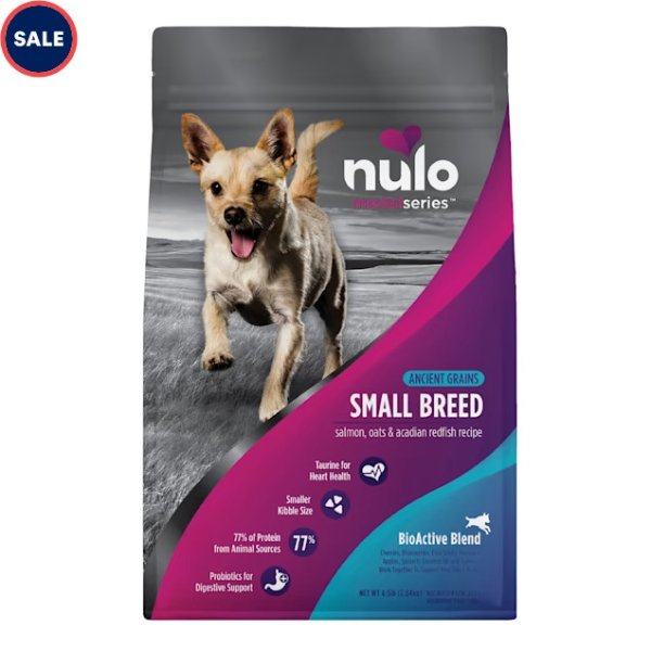 Nulo MedalSeries Ancient Grains Salmon, Oats & Acadian Redfish Small Breed Dry Dog Food, 11 lbs. | Petco