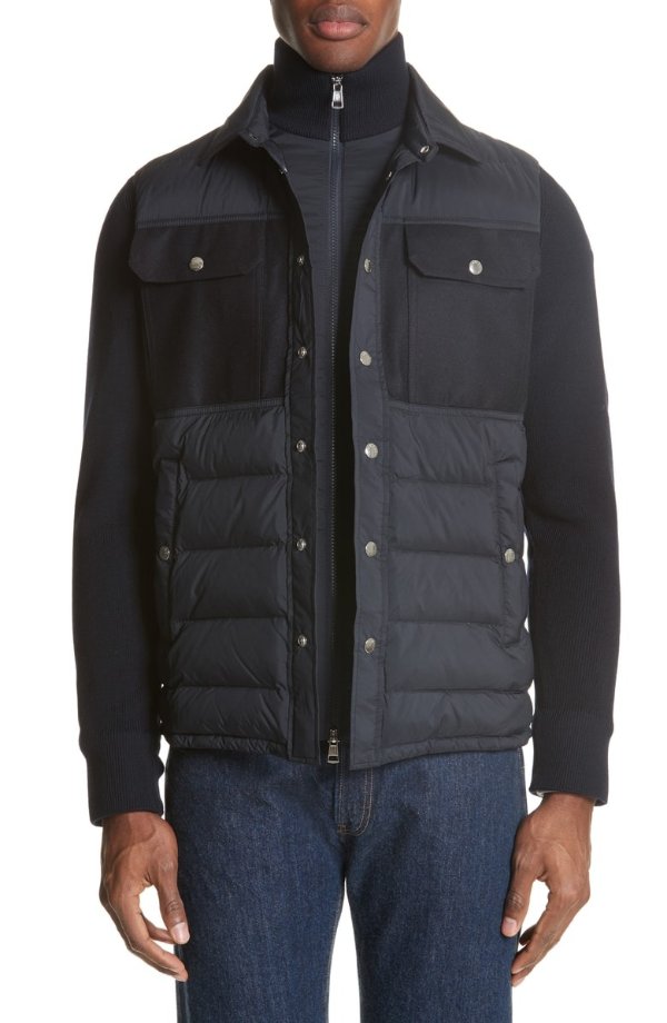 Maglione Two-Tone Down Jacket