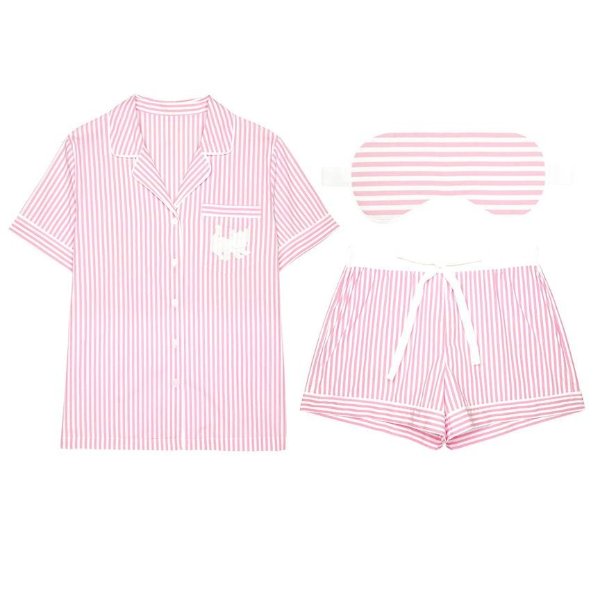 Graciela Striped Short Pajama Set - Eve's Temptation