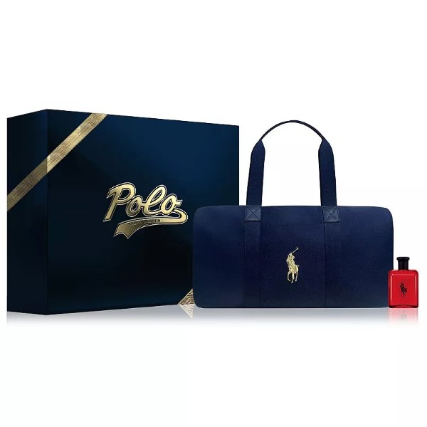 Men's Polo Red Eau de Toilette Holiday Gift Set with Duffle Bag