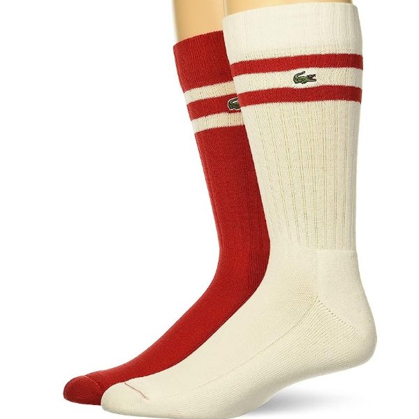 Men's 2-Pack Striped Tube Sock with Croc