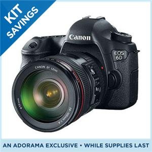 Canon EOS 6D DSLR Camera Kit with PIXMA PRO-100 Printer + More