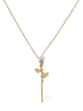 ROSE CHARM LONG NECKLACE