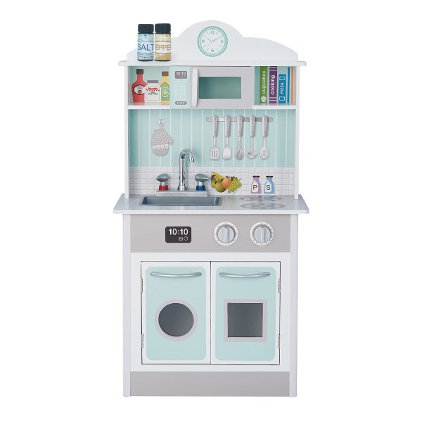 - Little Chef Madrid Classic Play Kitchen - Mint / Grey