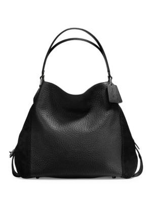 Edie 42 Mixed Leather Shoulder Bag
