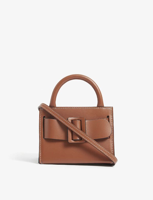 Surreal small leather cross-body bag