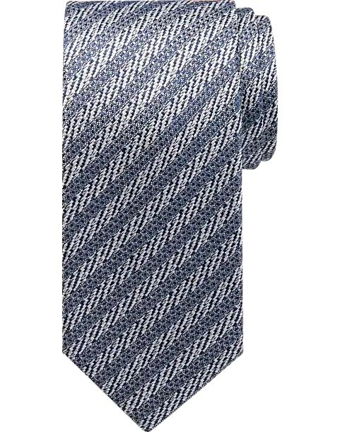 Egara Brown Stripe Narrow Tie 