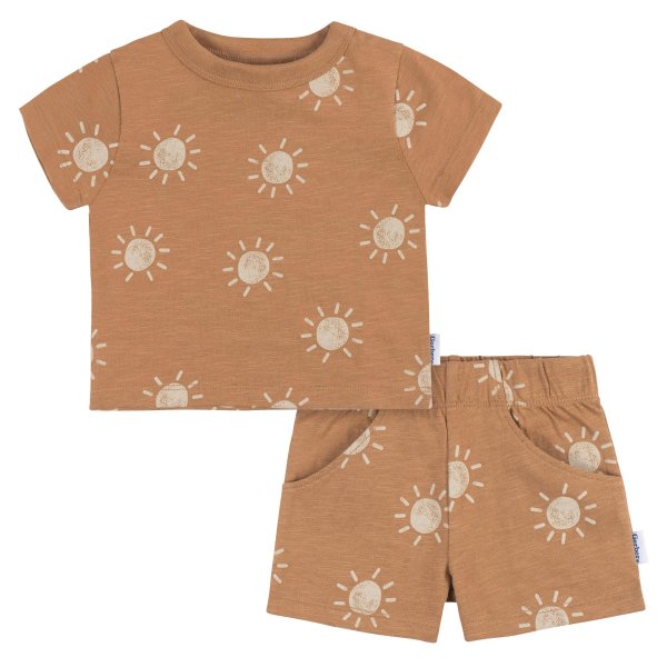 2-Piece Baby and Toddler Boys Suns T-Shirt and Shorts Set