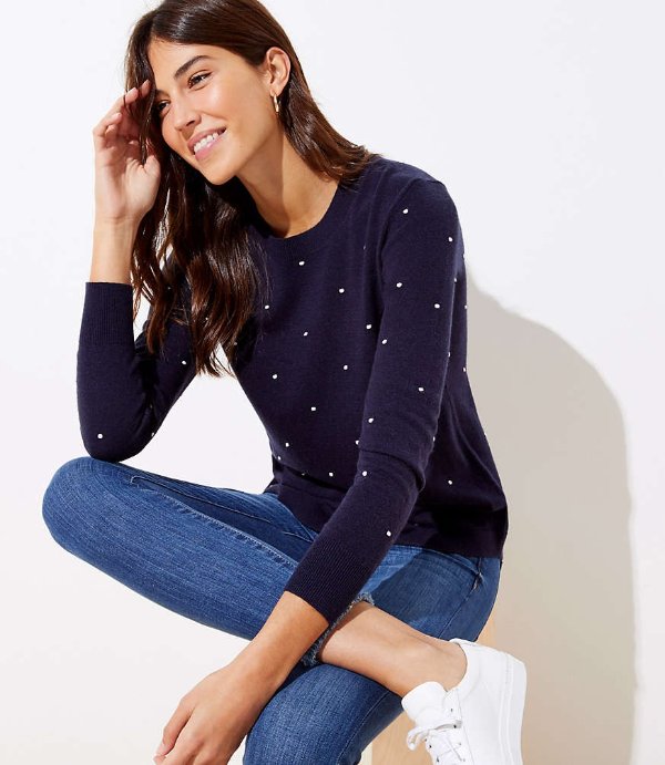 Bobble Shirttail Sweater | LOFT
