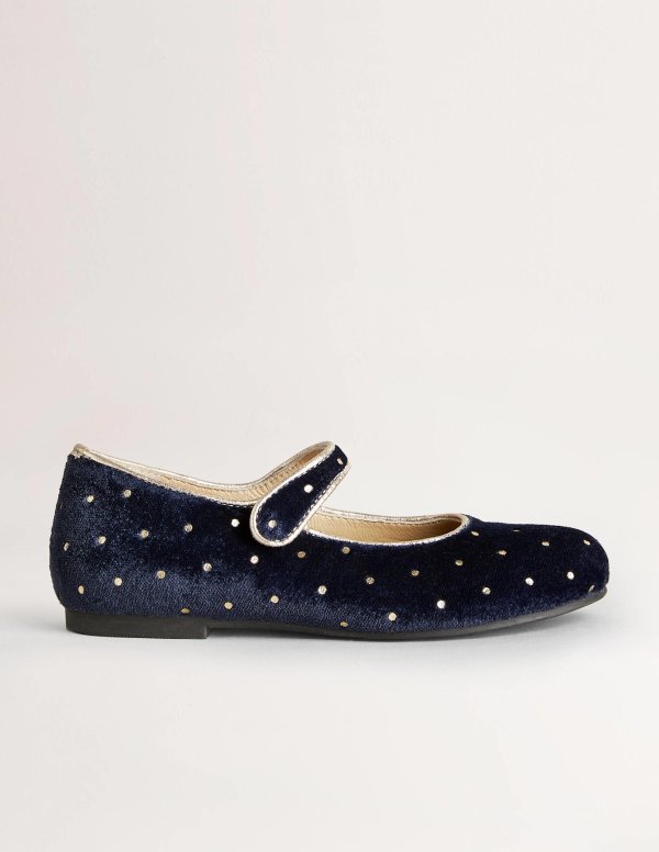 Party Mary Jane Shoes - Navy Spot | Boden US