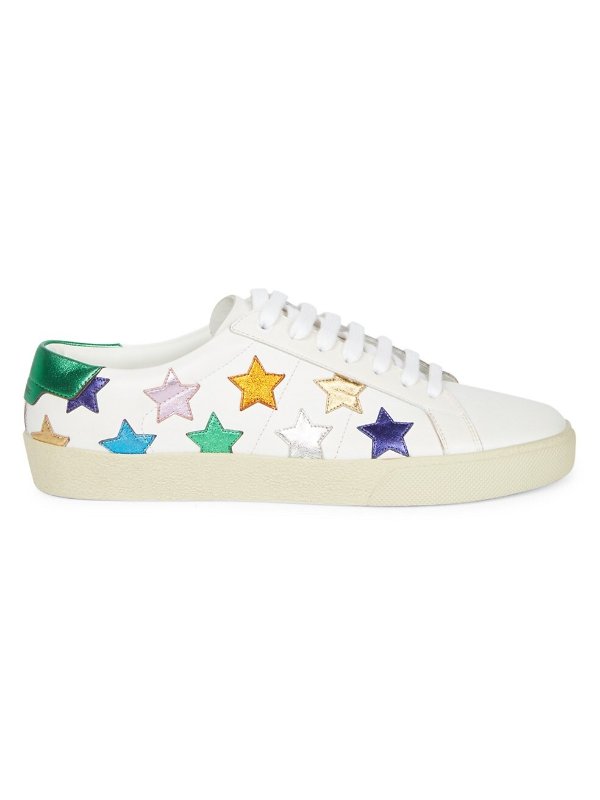 Court Classic SL/06 Metallic Star Leather Sneakers