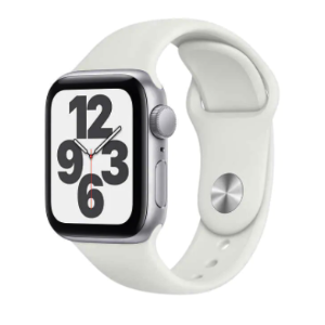 269.99 +apple care 半价 New Apple Watch SE GPS, 40mm, With White Sport Band, Silver 手表
