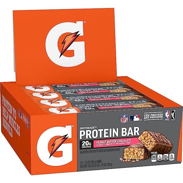 Whey Protein Bars, Chocolate Pretzel, 2.8 oz bars (Pack of 12, 20g of protein per bar)