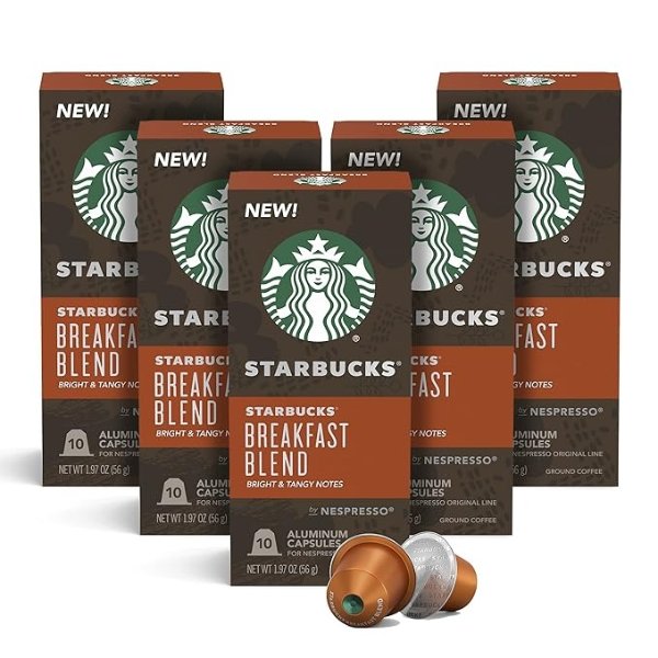 Starbucks by Nespresso 早餐混合咖啡胶囊 50颗