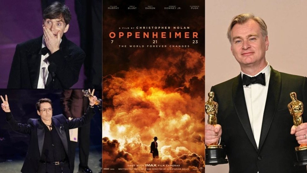 赢麻了!《奥本海默》2024奥斯卡最佳电影大奖，基里安·墨菲最佳男主，诺兰最佳导演！