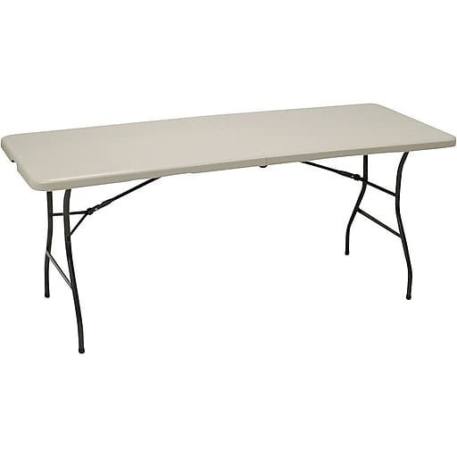 Staples® 6' Fold in Half Folding Table