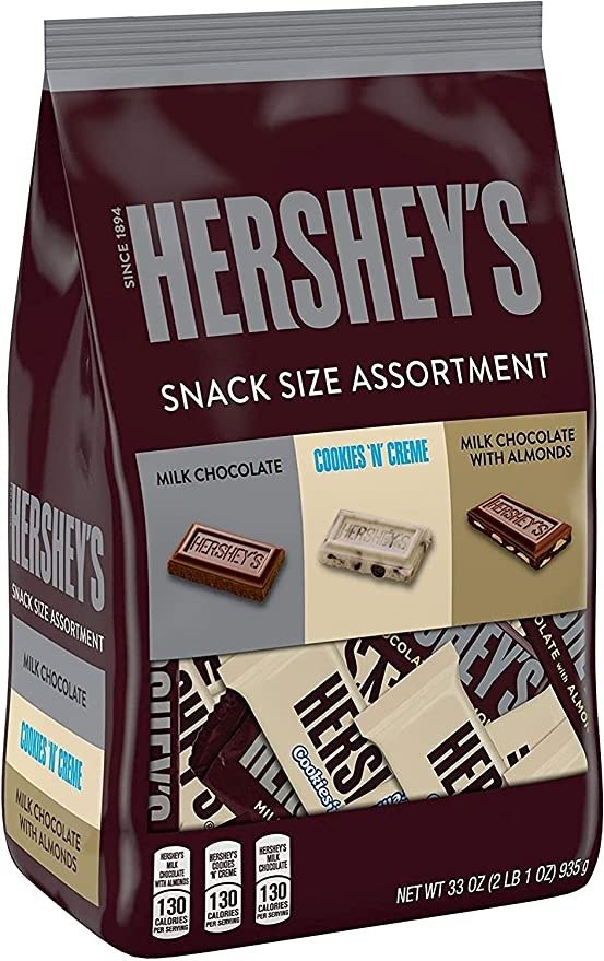 , Assorted, Snack Size Candy, Christmas, 33 oz, Bag