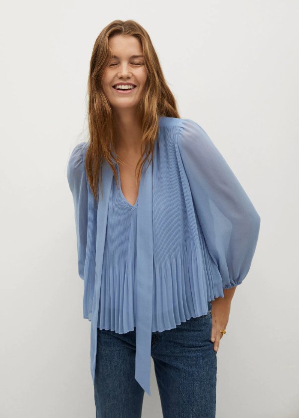 Pleated blouse - Women | OUTLET USA