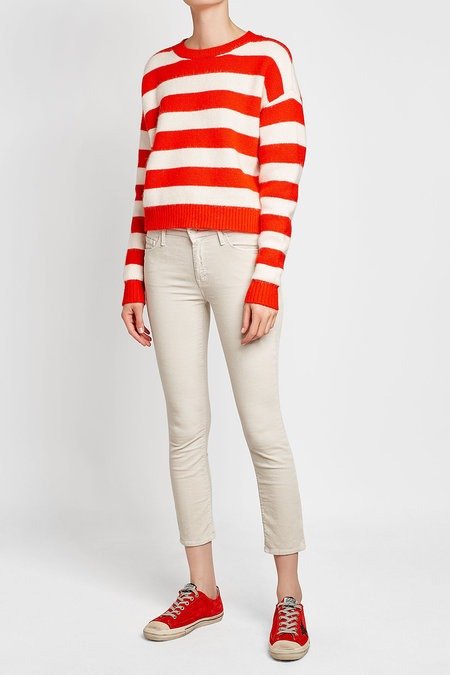 - The Looker Cropped Corduroy Skinny Jeans