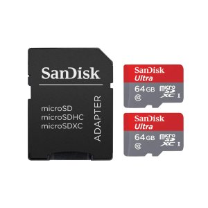 Sandisk Ultra 2x 64GB microSD 储存卡 附SD卡转换器
