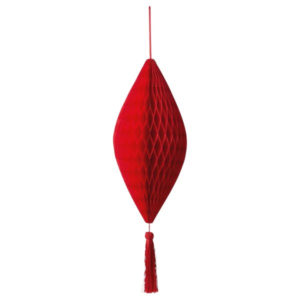 FOSSTA Decoration, oval/red, 6" - IKEA