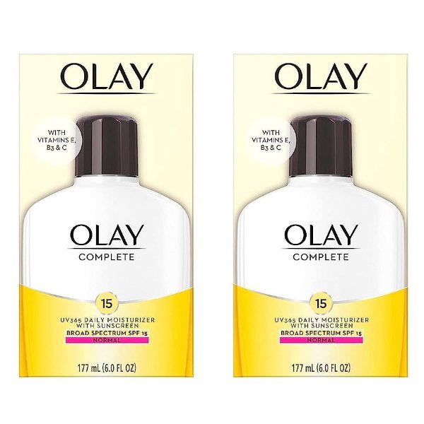 Olay Daily Facial Moisturizing Lotion SPF 15 (Pack of 2)