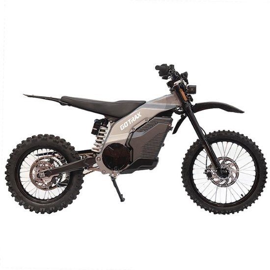 - Everest Electric Dirt Bike w/ 50 mi Max Range & 53 mph Max Speed - Gray