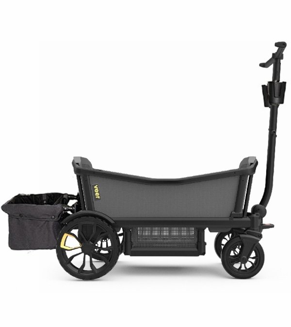 Cruiser Stroller / Wagon + Basket - Black