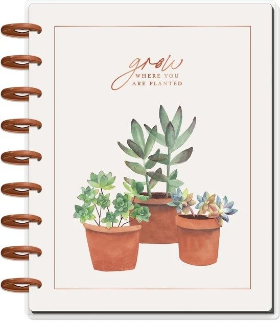 Undated Sweet Succulents Classic Vertical Happy Planner - 12 Months