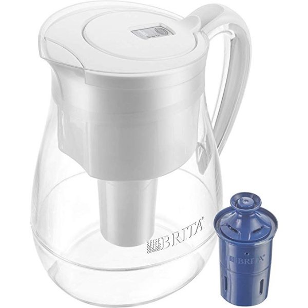 36398 Monterey Water Filter Pitcher, 10 Cup, White