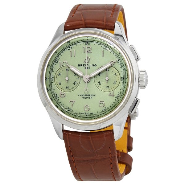 Chronograph Hand Wind Green Dial Men's Watch AB0930D31L1P1