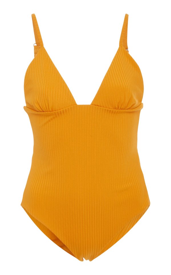 姜黄色泳衣