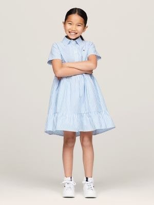 Kids' Stripe Dress and Scrunchie Set