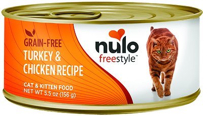 Nulo Freestyle Turkey & Chicken Recipe Grain-Free Canned Cat & Kitten Food, 5.5-oz, case of 24