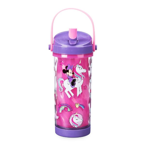 Minnie Mouse Color Change Drink Bottle with Flip Straw | shopDisney
