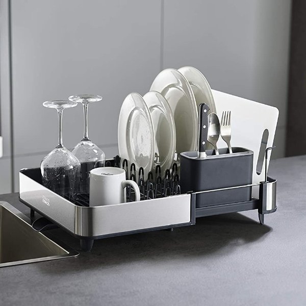Stainless-Steel Extendable Dual Part Dish Rack