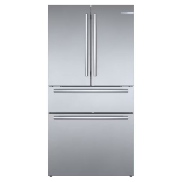 800 Series 21-cu ft 4-Door Counter-depth French Door Refrigerator with Ice Maker (Stainless Steel) ENERGY Star Wars