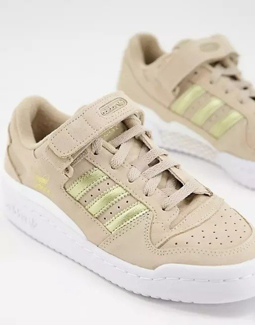 Forum Low sneakers in beige and gold