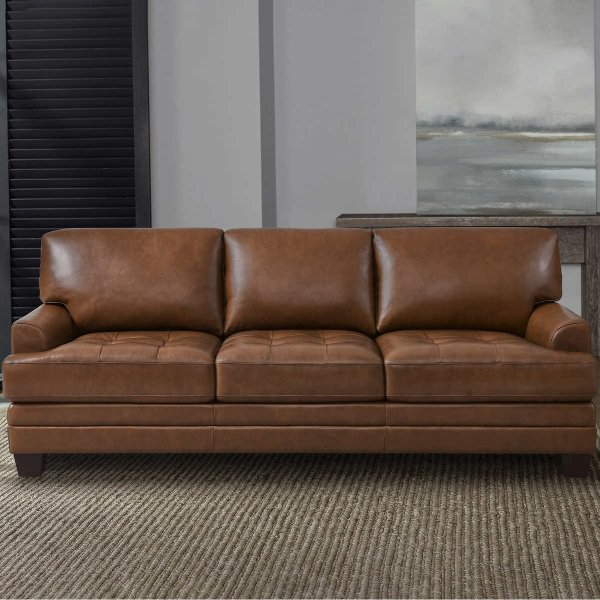Mitch Leather Sofa