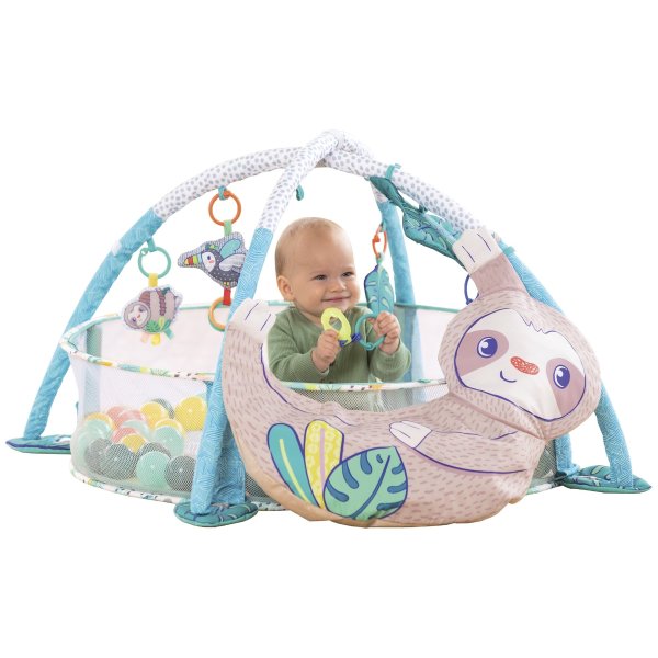 4-in-1 Jumbo Baby Activity Gym & Ball Pit (Sloth)