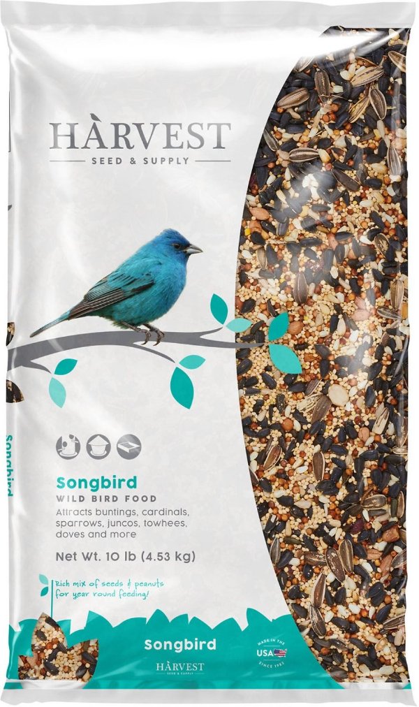 HARVEST SEED & SUPPLY SongBird Wild Bird Food, 10-lb bag - Chewy.com