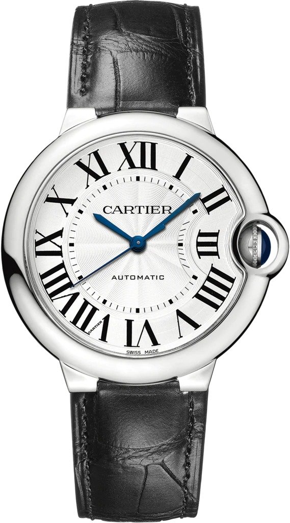 Ballon Bleu de Cartier watch: Ballon Bleu de Cartier watch, 36 mm, mechanical movement with automatic winding. Steel case