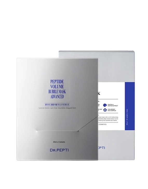 DR.PEPTI Volume Bubble + Soothing-Boost Sheet Mask Bundle