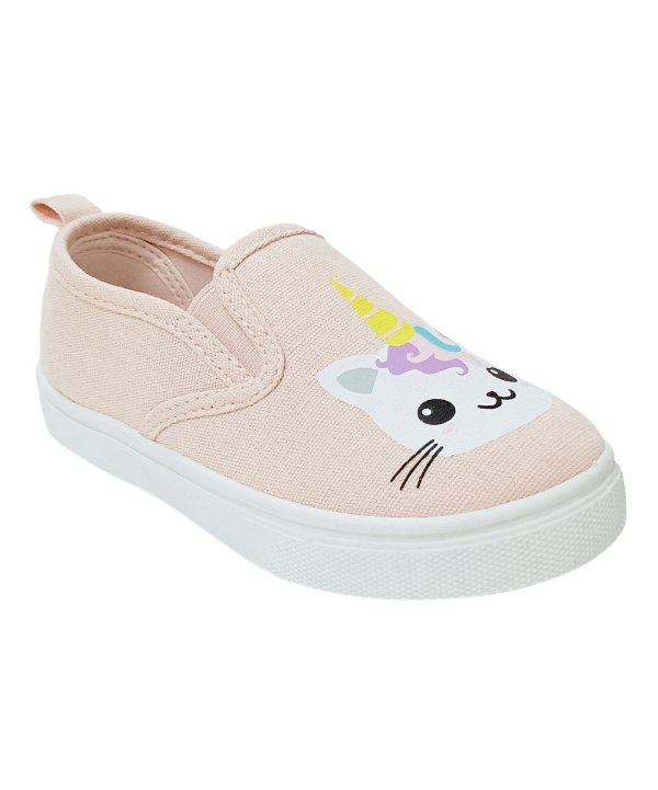Soft Pink Caticorn Nala Slip-On Sneaker - Girls