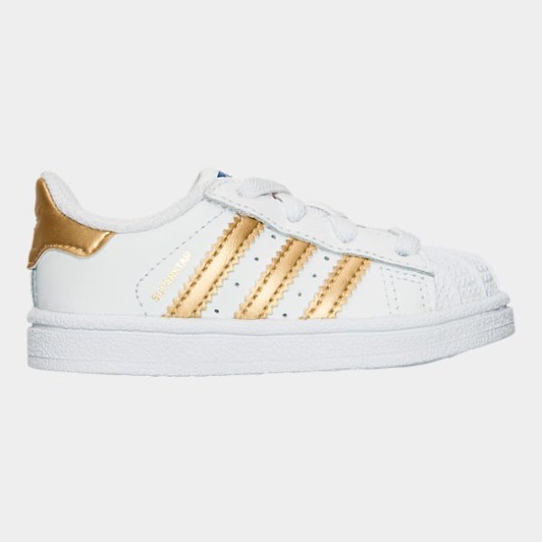 Girls' Toddler adidas Superstar Hook-and-Loop Closure Casual Shoes