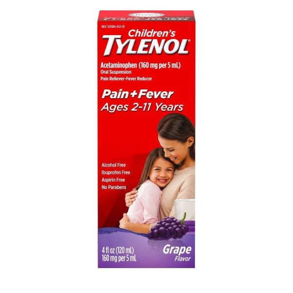 Childrens Tylenol Pain + Fever Relief Liquid - Acetaminophen - 4 fl oz