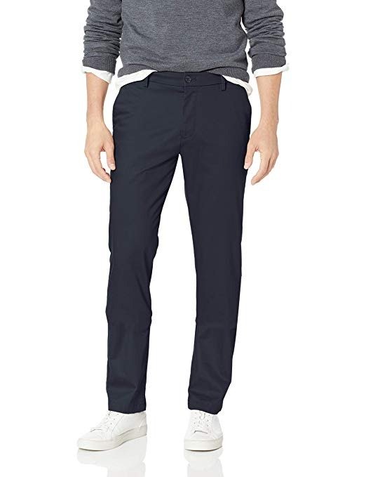 Men's Slim Fit Signature Khaki Lux Cotton Stretch Pants D1
