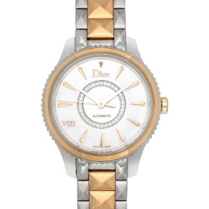 Dealmoon Exclusive: Dior Viii Montaigne 18K Rose Gold And Steel Automatic Ladies Watch