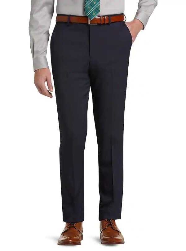 1905 Collection Slim Fit Flat Front Tech Dress Pant CLEARANCE 